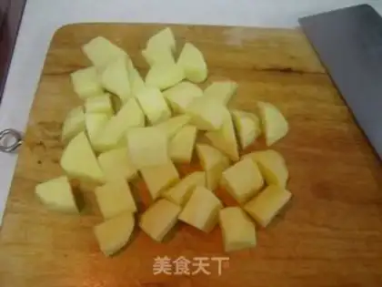 Make Garlic potatoes step 1