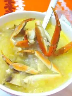 Make Fried crab congee step 0