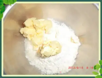 Make Cucumber fragrance egg tower step 2