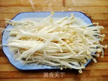 Make Frozen needle mushrooms step 4