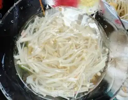 Make Frozen needle mushrooms step 6