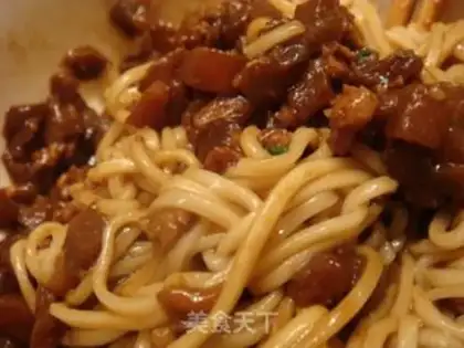 Make Meat and eggplant noodles step 8