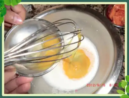 Make Cucumber fragrance egg tower step 8