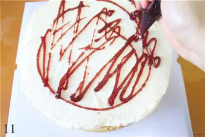 Make The birthday crane cake step 10