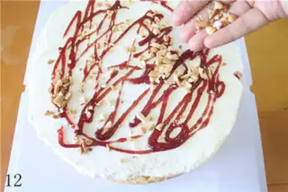 Make The birthday crane cake step 11