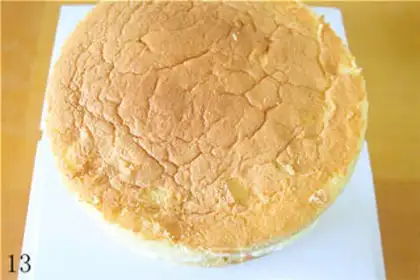 Make The birthday crane cake step 12
