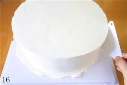 Make The birthday crane cake step 15