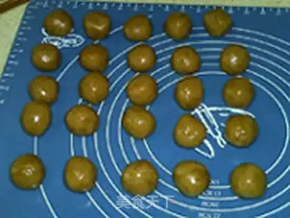Make Bean moon cake step 8