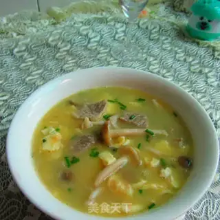 Make Egg-skinee mushroom meatloaf soup step 8