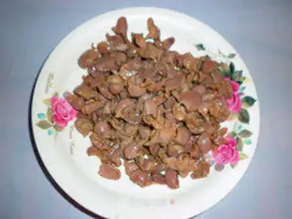 Make Curry fried pigeon kidney step 6