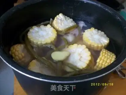 Make Sour bean corn ribs soup step 3