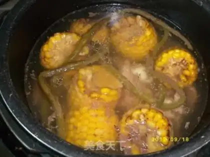 Make Sour bean corn ribs soup step 5