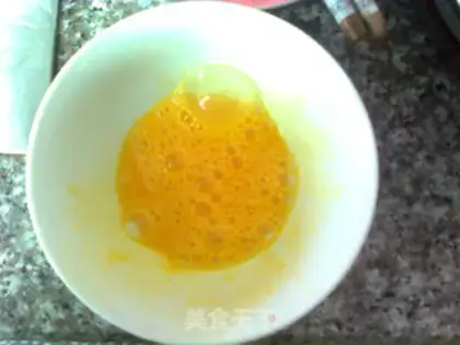 Make Flower clams and eggs step 2