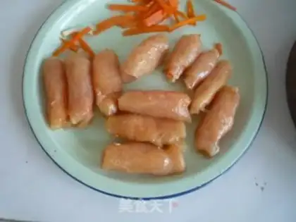 Make Gold chicken roll step 6