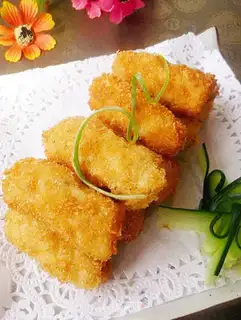 Make Gold chicken roll step 11
