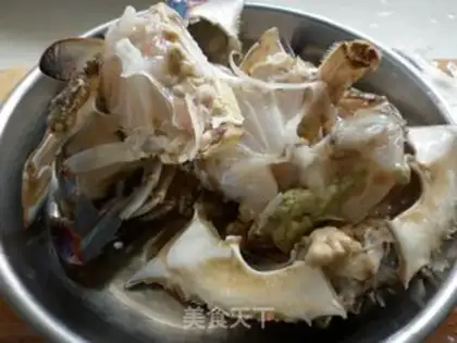 Make Crab with ginger step 2