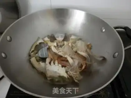 Make Crab with ginger step 4