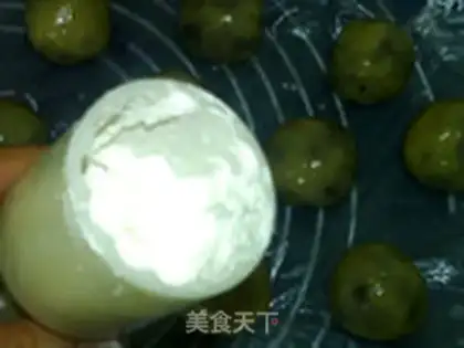 Make Bean and egg yolks step 20