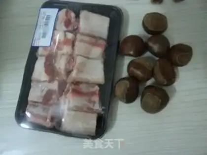 Make Chestnuts are burning ribs step 0