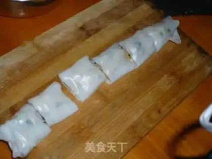Make The bamboo rolls step 7