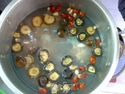 Make Three bean mushroom chicken soup step 3