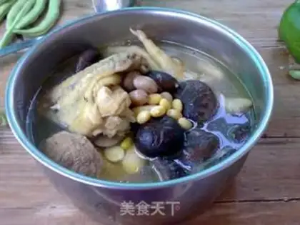 Make Three bean mushroom chicken soup step 5