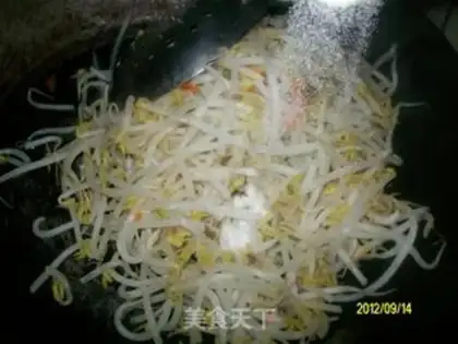 Make Cold bean sprouts step 3