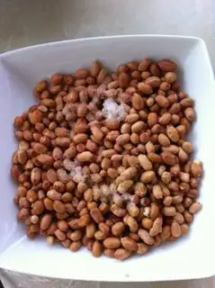 Make Salt Pop peanuts step 1