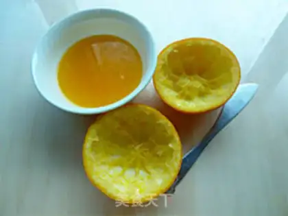 Make Orange steamed eggs step 2
