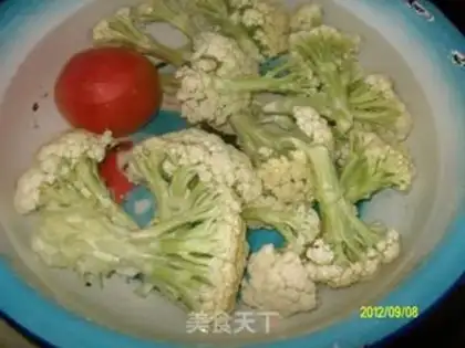 Make Tomato blossoms step 2