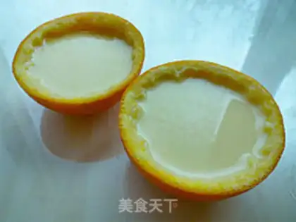Make Orange steamed eggs step 6