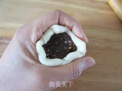 Make Rose Bean Mooncake step 23