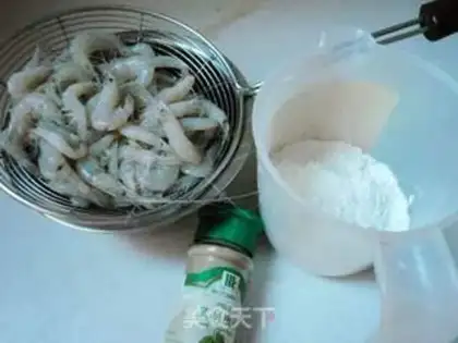 Make Softly fried shrimp step 1