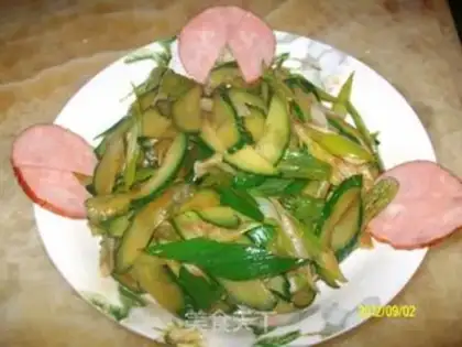 Make Onion burning cucumber chips step 7