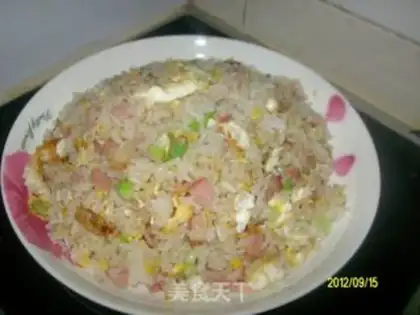 Make Ham and egg fried rice step 6