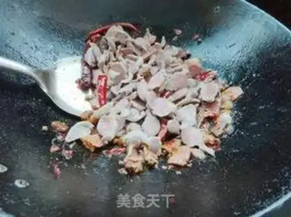 Make Spicy ham chicken step 7