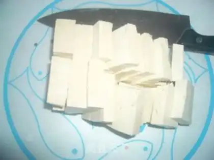 Make Spicy shrimp sauce tofu step 1