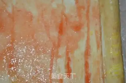Make Tiger cake roll step 9