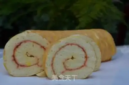 Make Tiger cake roll step 11