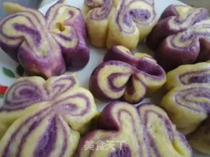 Make Colored butterfly rolls step 10