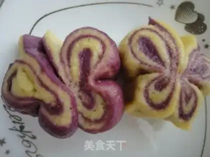 Make Colored butterfly rolls step 11