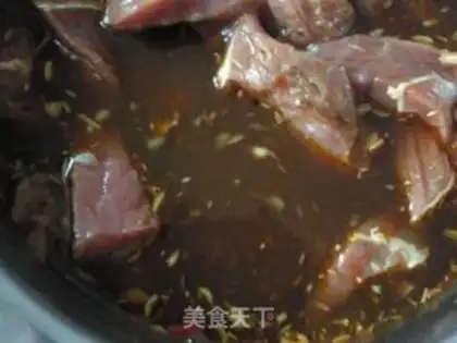 Make Inner Mongolian beef jerky step 1