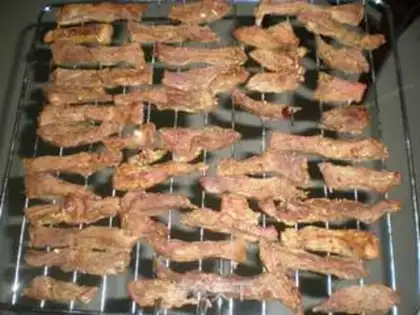 Make Inner Mongolian beef jerky step 6