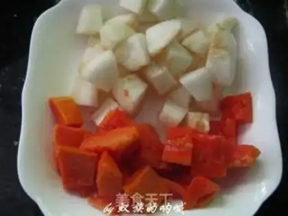Make Double snow papaya sugar step 2