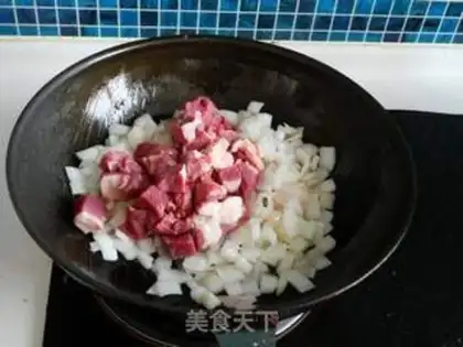 Make Curry beef rice step 6