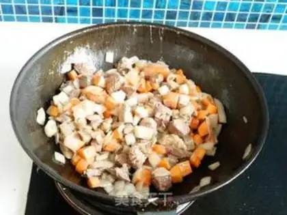 Make Curry beef rice step 9