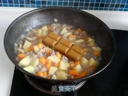 Make Curry beef rice step 14