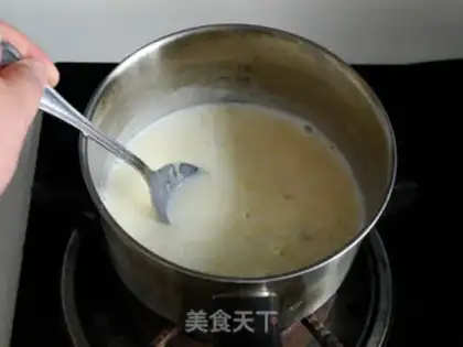 Make Pumpkin dry ice cream step 2