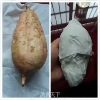 Make Microwave baked potatoes step 1