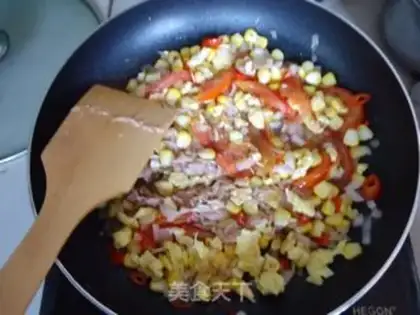 Make Tuna pasta pizza step 9